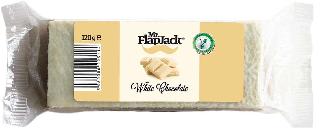 Ovsenná tyčinka Mr. FlapJack – Biela Čokoláda